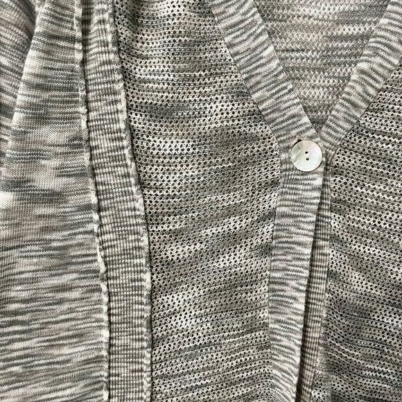 Curio New York Multicolor Tans Knit Linen Blend Cardigan Size S - Picture 4 of 6